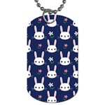 Cute Bunny Pattern, Easter, Koteto Dog Tag (One Side)