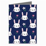 Cute Bunny Pattern, Easter, Koteto Greeting Card