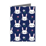 Cute Bunny Pattern, Easter, Koteto Mini Greeting Card