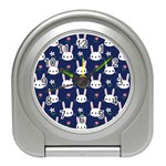 Cute Bunny Pattern, Easter, Koteto Travel Alarm Clock