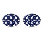 Cute Bunny Pattern, Easter, Koteto Cufflinks (Oval)