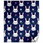 Cute Bunny Pattern, Easter, Koteto Canvas 8  x 10 