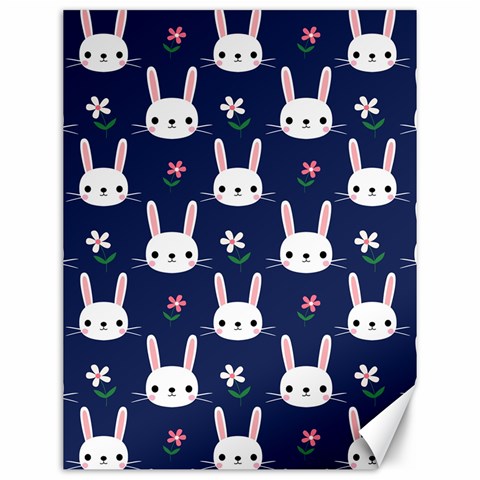 Cute Bunny Pattern, Easter, Koteto Canvas 12  x 16  from ArtsNow.com 11.86 x15.41  Canvas - 1