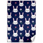 Cute Bunny Pattern, Easter, Koteto Canvas 12  x 18 