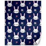 Cute Bunny Pattern, Easter, Koteto Canvas 16  x 20 