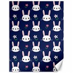 Cute Bunny Pattern, Easter, Koteto Canvas 18  x 24 