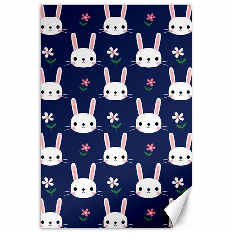 Cute Bunny Pattern, Easter, Koteto Canvas 20  x 30  from ArtsNow.com 19.62 x28.9  Canvas - 1