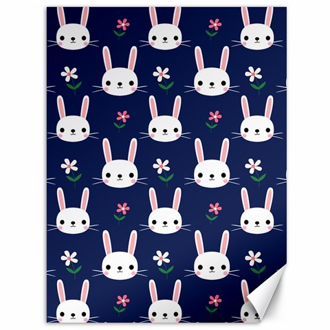 Cute Bunny Pattern, Easter, Koteto Canvas 36  x 48  from ArtsNow.com 35.26 x46.15  Canvas - 1