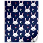 Cute Bunny Pattern, Easter, Koteto Canvas 11  x 14 