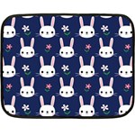 Cute Bunny Pattern, Easter, Koteto Fleece Blanket (Mini)