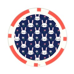 Cute Bunny Pattern, Easter, Koteto Poker Chip Card Guard (10 pack) from ArtsNow.com Front