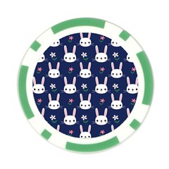 Cute Bunny Pattern, Easter, Koteto Poker Chip Card Guard (10 pack) from ArtsNow.com Front