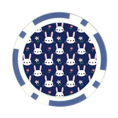 Cute Bunny Pattern, Easter, Koteto Poker Chip Card Guard (10 pack) from ArtsNow.com Front