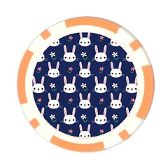 Cute Bunny Pattern, Easter, Koteto Poker Chip Card Guard (10 pack) from ArtsNow.com Front