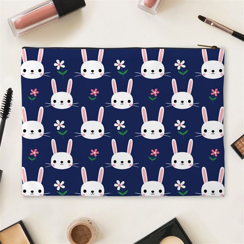 Cute Bunny Pattern, Easter, Koteto Cosmetic Bag (XL) from ArtsNow.com Back