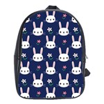 Cute Bunny Pattern, Easter, Koteto School Bag (Large)