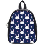 Cute Bunny Pattern, Easter, Koteto School Bag (Small)