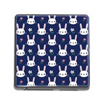 Cute Bunny Pattern, Easter, Koteto Memory Card Reader (Square 5 Slot)