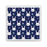 Cute Bunny Pattern, Easter, Koteto Memory Card Reader (Square)