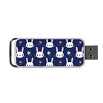 Cute Bunny Pattern, Easter, Koteto Portable USB Flash (One Side)