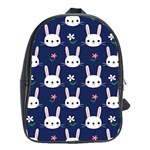 Cute Bunny Pattern, Easter, Koteto School Bag (XL)