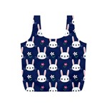 Cute Bunny Pattern, Easter, Koteto Full Print Recycle Bag (S)