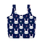 Cute Bunny Pattern, Easter, Koteto Full Print Recycle Bag (M)