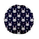 Cute Bunny Pattern, Easter, Koteto Standard 15  Premium Flano Round Cushions