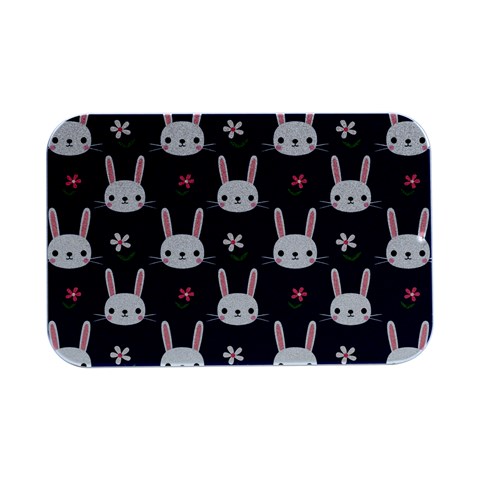 Cute Bunny Pattern, Easter, Koteto Open Lid Metal Box (Silver)   from ArtsNow.com Front