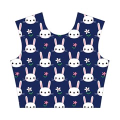 Cute Bunny Pattern, Easter, Koteto Cotton Crop Top from ArtsNow.com Front