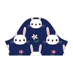 Cute Bunny Pattern, Easter, Koteto Short Sleeve V Left Sleeve