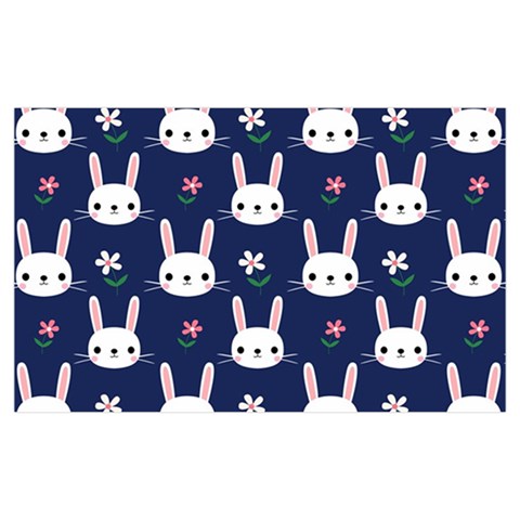 Cute Bunny Pattern, Easter, Koteto Kids  Hooded Rain Ponchos from ArtsNow.com Pocket Cover