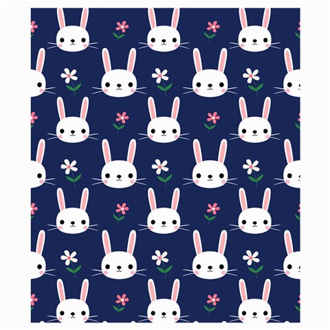 Cute Bunny Pattern, Easter, Koteto Kids  Hooded Rain Ponchos from ArtsNow.com Hood Right