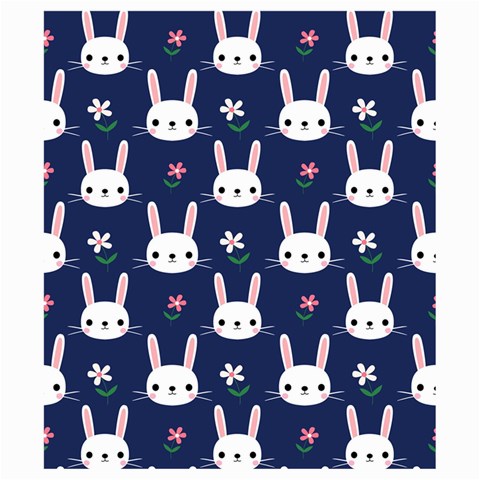 Cute Bunny Pattern, Easter, Koteto Kids  Hooded Rain Ponchos from ArtsNow.com Hood Left