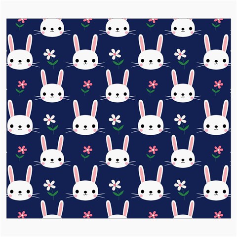 Cute Bunny Pattern, Easter, Koteto Roll Up Canvas Pencil Holder (S) from ArtsNow.com Front