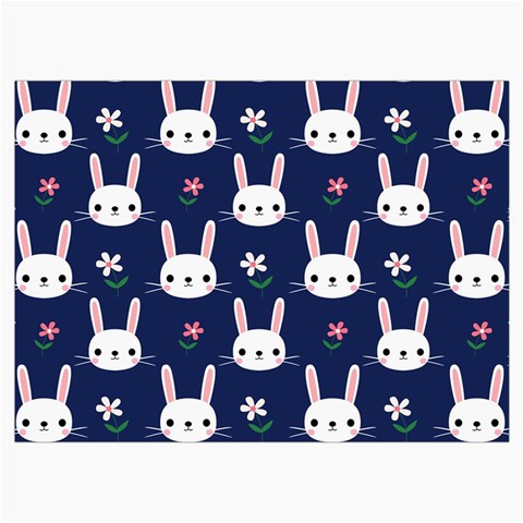 Cute Bunny Pattern, Easter, Koteto Roll Up Canvas Pencil Holder (M) from ArtsNow.com Front