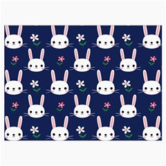 Cute Bunny Pattern, Easter, Koteto Roll Up Canvas Pencil Holder (M) from ArtsNow.com Front