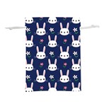 Cute Bunny Pattern, Easter, Koteto Lightweight Drawstring Pouch (L)