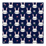 Cute Bunny Pattern, Easter, Koteto Banner and Sign 3  x 3 