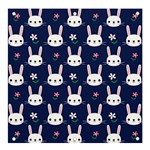 Cute Bunny Pattern, Easter, Koteto Banner and Sign 4  x 4 