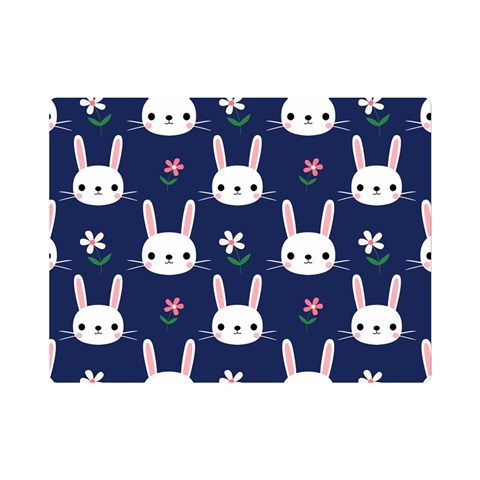 Cute Bunny Pattern, Easter, Koteto Premium Plush Fleece Blanket (Mini) from ArtsNow.com 35 x27  Blanket Front