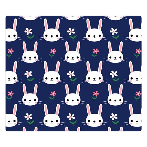 Cute Bunny Pattern, Easter, Koteto Premium Plush Fleece Blanket (Small) from ArtsNow.com 50 x40  Blanket Front