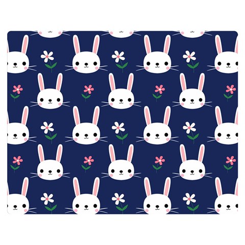 Cute Bunny Pattern, Easter, Koteto Premium Plush Fleece Blanket (Medium) from ArtsNow.com 60 x50  Blanket Front