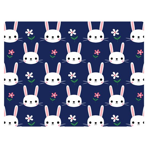 Cute Bunny Pattern, Easter, Koteto Premium Plush Fleece Blanket (Extra Small) from ArtsNow.com 40 x30  Blanket Front