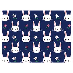 Cute Bunny Pattern, Easter, Koteto Two Sides Premium Plush Fleece Blanket (Baby Size) from ArtsNow.com 40 x30  Blanket Front