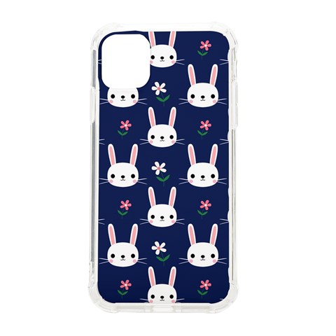 Cute Bunny Pattern, Easter, Koteto iPhone 11 TPU UV Print Case from ArtsNow.com Front