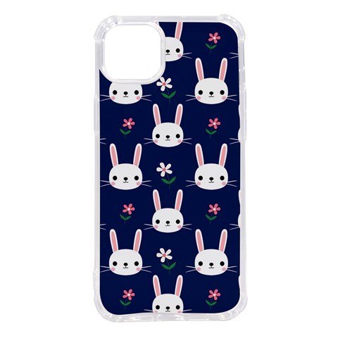 Cute Bunny Pattern, Easter, Koteto iPhone 14 Plus TPU UV Print Case from ArtsNow.com Front