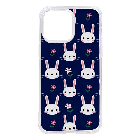 Cute Bunny Pattern, Easter, Koteto iPhone 14 Pro Max TPU UV Print Case from ArtsNow.com Front