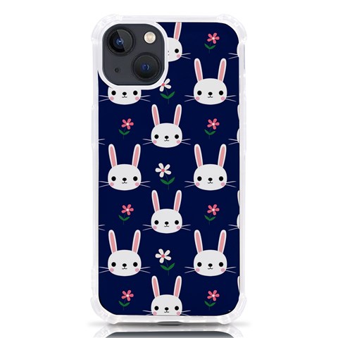 Cute Bunny Pattern, Easter, Koteto iPhone 13 TPU UV Print Case from ArtsNow.com Front