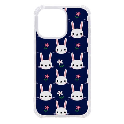 Cute Bunny Pattern, Easter, Koteto iPhone 13 Pro TPU UV Print Case from ArtsNow.com Front